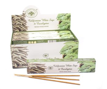 Incenso Green Tree Salvia Branca/Eucalipto 15Grms