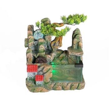 Fonte Resina Cascata Com Luz 30X20X38Cm