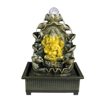 Fonte Resina Ganesh Com Luz 28X21X39Cm
