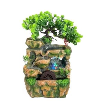 Fonte Resina Árvore Com Luz 20X18X28Cm