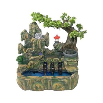 Fonte Resina Árvore Com Luz 45X25X45Cm