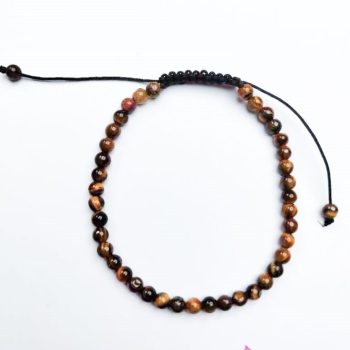 Pulseira Pedra Olho Tigre 4Mm