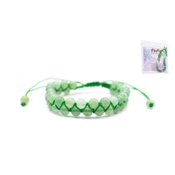 Pulseira Pedra Aventurina Dupla 6Mm