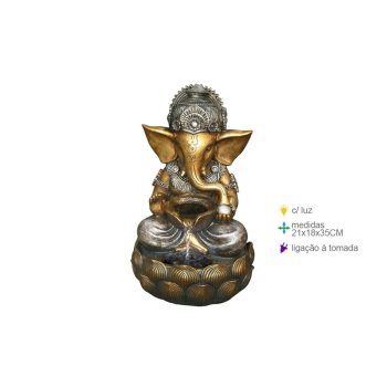 Fonte Resina Ganesh 21X18X35Cm
