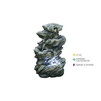 Fonte Resina Cascata 23X16X35Cm