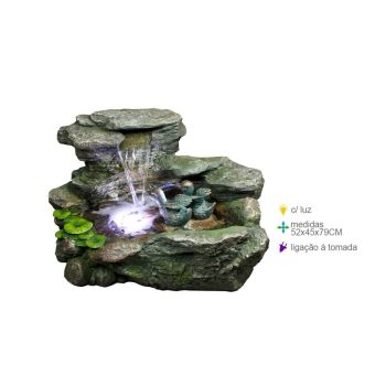 Fonte Resina Cascata 52X45X79Cm
