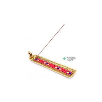 Porta Inc Metal Ouro Ganesh Horizontal 22Cm