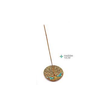 Porta Inc Metal Ouro Arvore Vida 10Cm