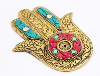 Porta Inc Metal Ouro Mao Fatima 12.50Cm