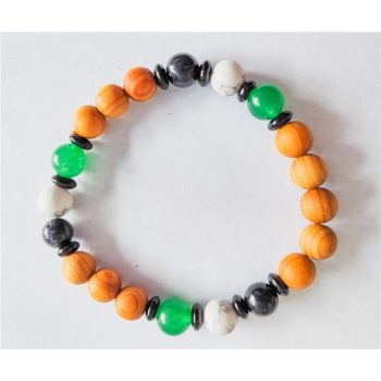 Pulseira Abre Caminhos Pedra Madeira 8Mm