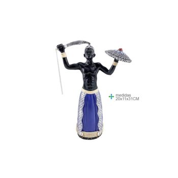 Orixá Resina Ogum 20X11X31Cm