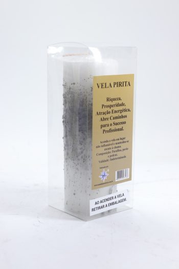 Vela com Pirita 14x5Cm