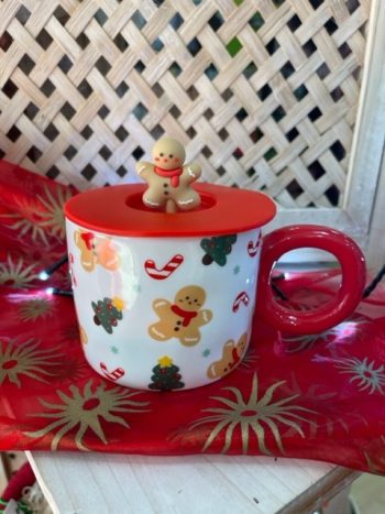 Caneca Cerâmica Boneco Biscoito