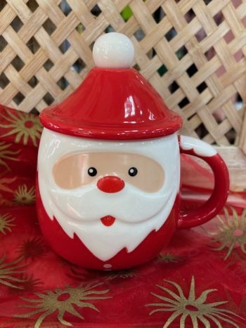 Caneca Cerâmica Pai Natal C/Colher