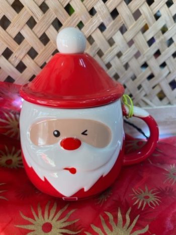 Caneca Cerâmica Pai Natal C/Colher