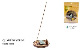 Porta Inc Redondo Quartzo Verde 10cm