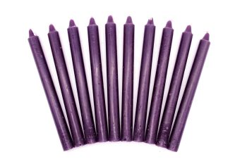 Vela Lisa Ritual Roxa