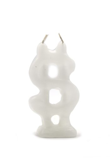 Vela Cifrão-Atrai Dinheiro Branca