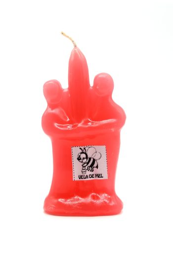 Vela Forma Casal Rosa 10Cm