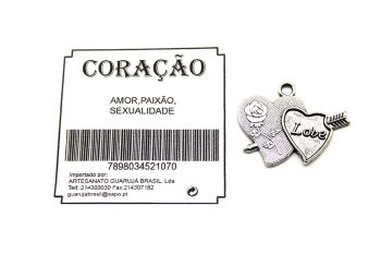 Medalha Coração 3 X 2.3 Cm