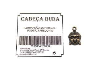 Medalha Cabeça Buda 2 X 1.5Cm