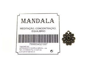 Medalha Mandala 1.7 X 1.5 Cm