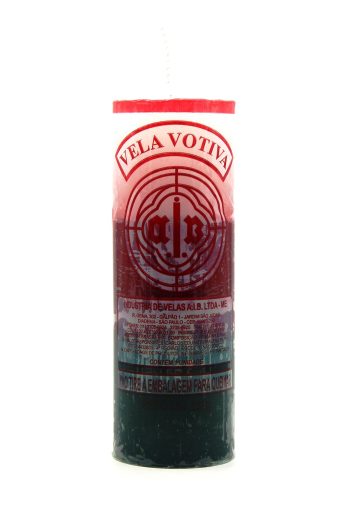 Vela Votiva Branca/Vermelha/Verde