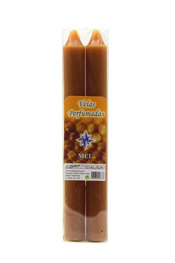 Vela Perfumada Mel Conj 2 20Cm