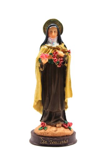 Santo Resina 15Cm Sta Teresinha Lua Mistica