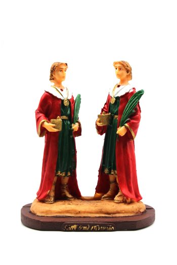 Santo Resina 15Cm Cosme e Damiao Lua Mistica