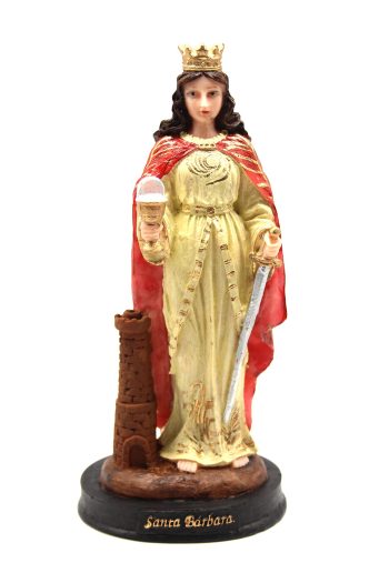 Santo Resina 20 Cm Sta Barbara