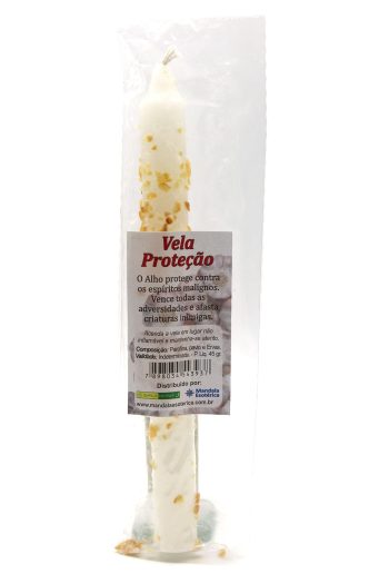 Vela Fina Ervas Proteção