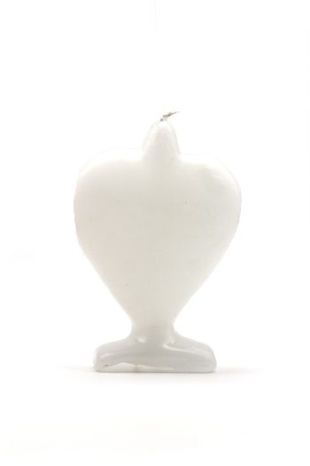 Vela Domínio Coração Branca