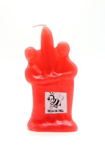 Vela Forma Casal Vermelha 10Cm