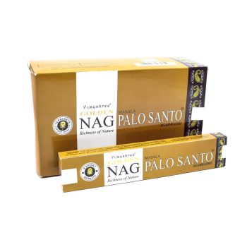 Incenso Nag Shampa Golden Pau Santo 15Grms