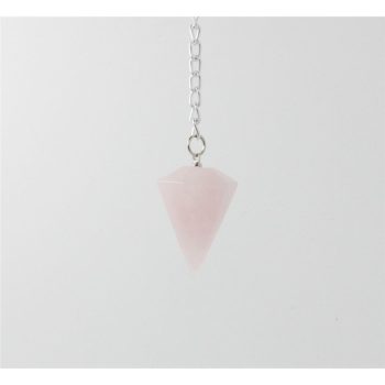 Pendulo Facetado Quartz Rosa 2Cm