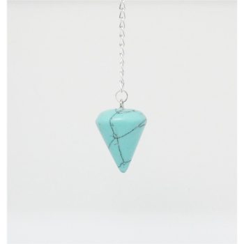 Pendulo Conico Turquesa 2Cm