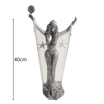 Orixá Iemanjá Prata 40Cm