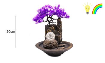 Fonte Resina Árvore Lilas 21X21X30Cm