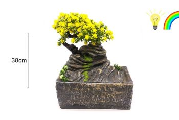 Fonte Resina Árvore Amarela 26X18X38Cm