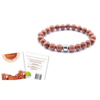 Pulseira Pedra Pedra Do Sol Bola 8-10Mm