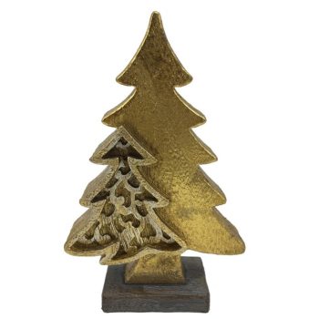 Árvore Dupla Natal Resina 13X5X20Cm