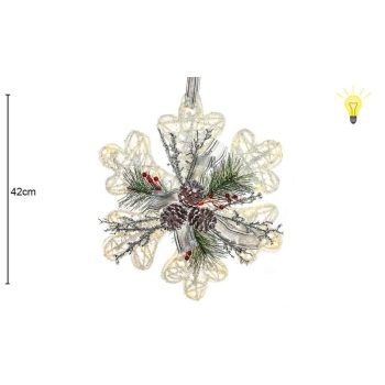 Lanterna Estrela Natal 42Cm