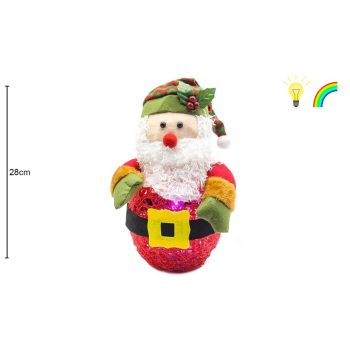 Lanterna Pai Natal 15X15X28Cm