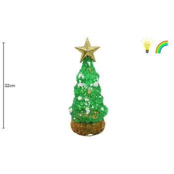 Lanterna Árvore Natal Usb 32X14Cm