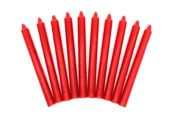 Vela Lisa Ritual Vermelha