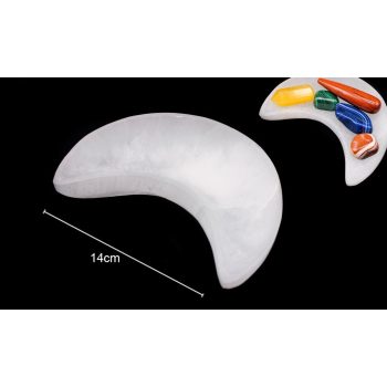 Taca Selenite Lua 14Cm