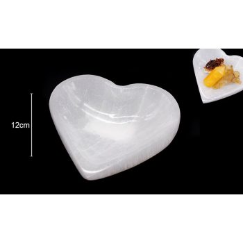 Taca Selenite Coracao 12Cm