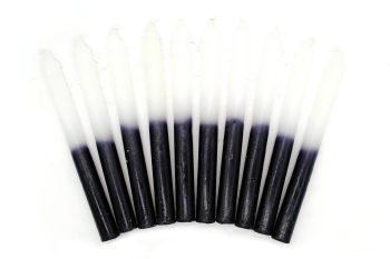 Vela Lisa Ritual Branco/Preto