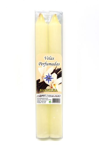 Vela Perfumada Baunilha Conj 2 20Cm